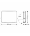 Projecteur LED 100W, noir - 9500lm, IP65, 5000K, extérieur, projecteur de chantier