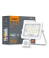 Projecteur LED 10W avec détecteur - 100lm/W, IP65, 5000K, noir