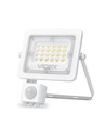 Projecteur LED 10W avec détecteur - 100lm/W, IP65, 5000K, noir