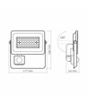 Projecteur LED 30W Luka avec détecteur - 90lm/W, IP65, blanc, 5000K, extérieur