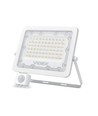 Projecteur LED 50W avec détecteur - 130lm/W, IP65, 5000K, gris, extérieur, lampe de chantier