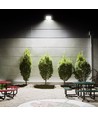 Projecteur LED 50W avec détecteur - 130lm/W, IP65, 5000K, gris, extérieur, lampe de chantier