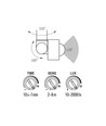 Projecteur LED 50W avec détecteur - 130lm/W, IP65, 5000K, gris, extérieur, lampe de chantier