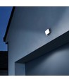 Projecteur LED 30W avec détecteur - 5000K, IP65, noir, détecteur de mouvement PIR, extérieur