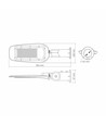 Lampadaire LED 100W - Ø65mm, IP65, 5000K