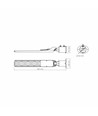 Lampadaire LED 100W - Ø60mm, IP65, 5000K