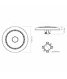 Éclairage public / Lampe de parc LED 120W - 140lm/W, IP65, Wattage et CCT réglables