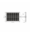 Projecteur LED Solara 30W avec panneau solaire - 3740lm, IP65, 5000K, batterie 96Wh, aluminium, extérieur