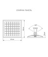 Lampadaire solaire LED - 4300 lumens, avec télécommande