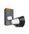 Applique murale LED solaire 500lm avec détecteur - IP54, 5000K, noir, détecteur de mouvement, extérieur