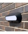 Applique murale LED solaire 500lm avec détecteur - IP54, 5000K, noir, détecteur de mouvement, extérieur