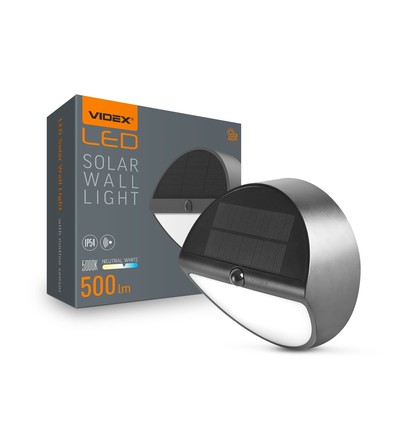 Applique solaire avec capteur - IP54, angle de diffusion 120°