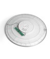 Plafonnier LED 44W avec rétroéclairage, CCT - 109lm/W, IP54, Ø50cm, bord blanc, 3 couleurs de lumière