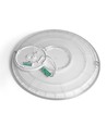 Plafonnier LED 44W avec rétroéclairage, CCT - 109lm/W, IP54, Ø50cm, bord blanc, 3 couleurs de lumière