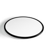 Plafonnier LED 44W avec backlight - Ø50cm, IP54, noir, 3-CCT, 109lm/W, source lumineuse incluse