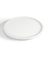 Plafonnier LED 22W Ø29,3cm avec rétroéclairage - 2400lm, IP54, CCT réglable, bord blanc, source lumineuse incluse