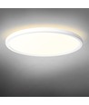 Plafonnier LED 22W Ø29,3cm avec rétroéclairage - 2400lm, IP54, CCT réglable, bord blanc, source lumineuse incluse