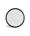 Plafonnier/Applique murale LED 22W avec rétroéclairage - IP54, Noir, CCT réglable, Ø29,3cm, 2400lm