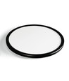 Plafonnier/Applique murale LED 22W avec rétroéclairage - IP54, Noir, CCT réglable, Ø29,3cm, 2400lm