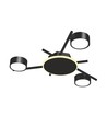 Spot de plafond 3x GX53 avec backlight, noir - 20x8,5cm, IP20, incl. 9W backlight, sans source lumineuse