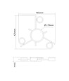 Spot de plafond 3x GX53 avec backlight, noir - 20x8,5cm, IP20, incl. 9W backlight, sans source lumineuse