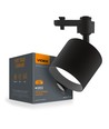 Spot sur rail monophasé GX53 - Noir, sans source lumineuse, 1F2W