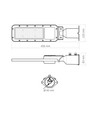 50W lampe de rue LED - Ø60mm, IP65