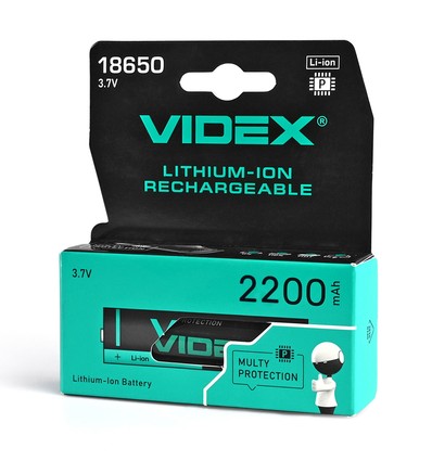 Batterie lithium-ion 18650-P - 2200mAh, avec protection thermique