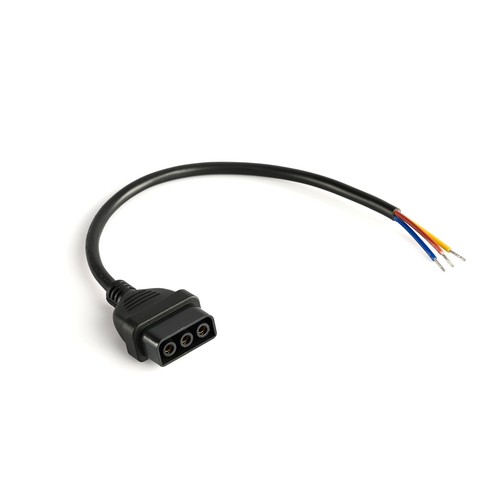 Câble d'alimentation 30cm pour luminaires LED - Noir, câble 300mm, max 1000W, intérieur