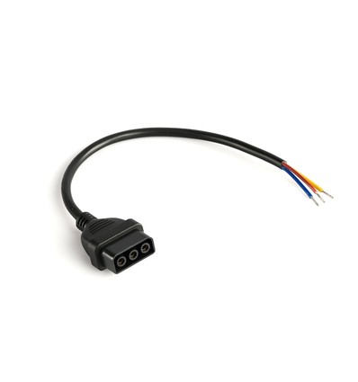 Câble d'alimentation 30cm pour luminaires LED - Noir, câble 300mm, max 1000W, intérieur
