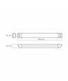 Luminaire LED 60 - 36W - 5000K, noir, 230V, 4000lm