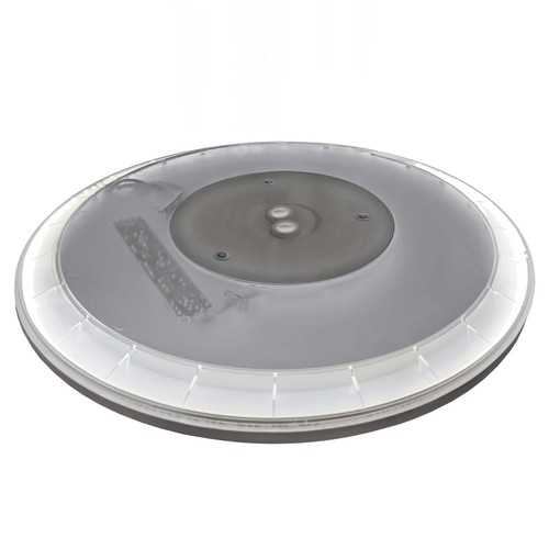 Plafonnier LED 24W Nymphea Flat Duo - CCT, 130lm/W, IP54, Ø29,2cm, bord blanc