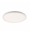 Plafonnier LED 24W Nymphea Flat Duo - CCT, 130lm/W, IP54, Ø29,2cm, bord blanc