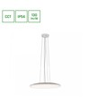 Plafonnier LED 36W Nymphea Flat Duo - 130lm/W, IP54, Ø40cm, CCT, bord blanc, source lumineuse incl.