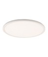 Plafonnier LED 36W Nymphea Flat Duo - 130lm/W, IP54, Ø40cm, CCT, bord blanc, source lumineuse incl.