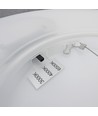 Plafonnier LED 36W Nymphea Flat Duo - 130lm/W, IP54, Ø40cm, CCT, bord blanc, source lumineuse incl.