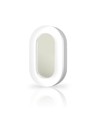 Applique murale LED ovale - 11W, IP65, IK07, 5000K, blanc