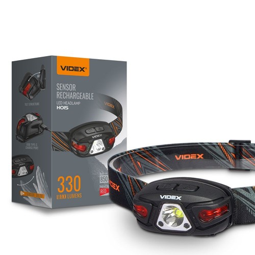 LED lampe frontale rechargeable - 5000K, 330lm, IP67