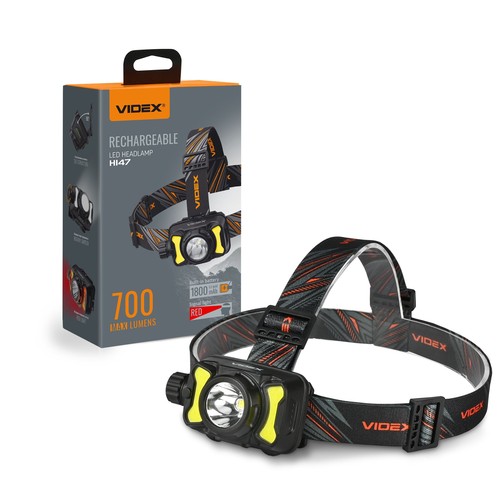 Lampe frontale LED - 5000K, 700 lumens, rechargeable, IP55