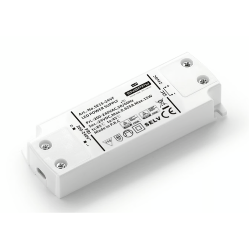 Alimentation Snappy 15W / 24V DC - 0,625A, IP20 intérieur
