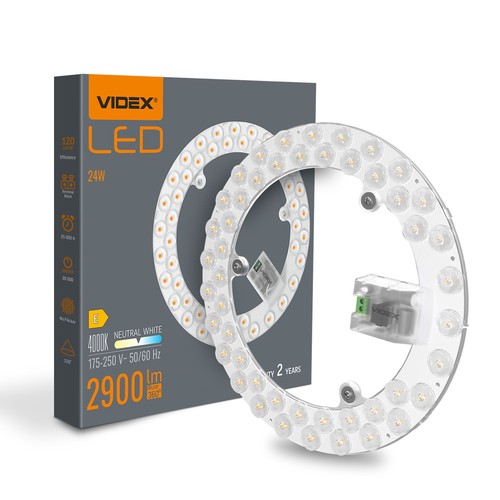 Module LED 24W pour plafonnier - 2900lm, Ø21,5cm, 4000K, flicker free