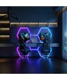 Kit complet Hexagone RGBIC 20W 1 panneau - Avec contrôleur bluetooth et alimentation