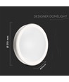 Plafonnier design 30W/60W dimmable - Ø51cm, couleur réglable, blanc, télécommande incluse