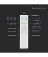 Plafonnier design 30W/60W dimmable - Ø51cm, couleur réglable, blanc, télécommande incluse