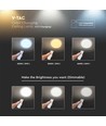 Plafonnier LED Designer 60W avec ciel étoilé - 6000lm, dimmable, CCT, télécommande incl., Ø56,5cm