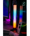 Lot de 2 lampes de table RGBIC - 33 cm, effet lumineux 360°