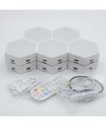 Lot de 10 Appliques Murales Hexagonales RGBIC