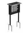 Lampe anti-insectes à énergie solaire - Noir, IP65, 10W, couvre jusqu