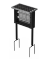 Lampe anti-insectes à énergie solaire - Noir, IP65, 20W, couvre jusqu
