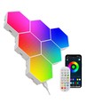 Lot de 10 Appliques Murales Hexagonales RGBIC